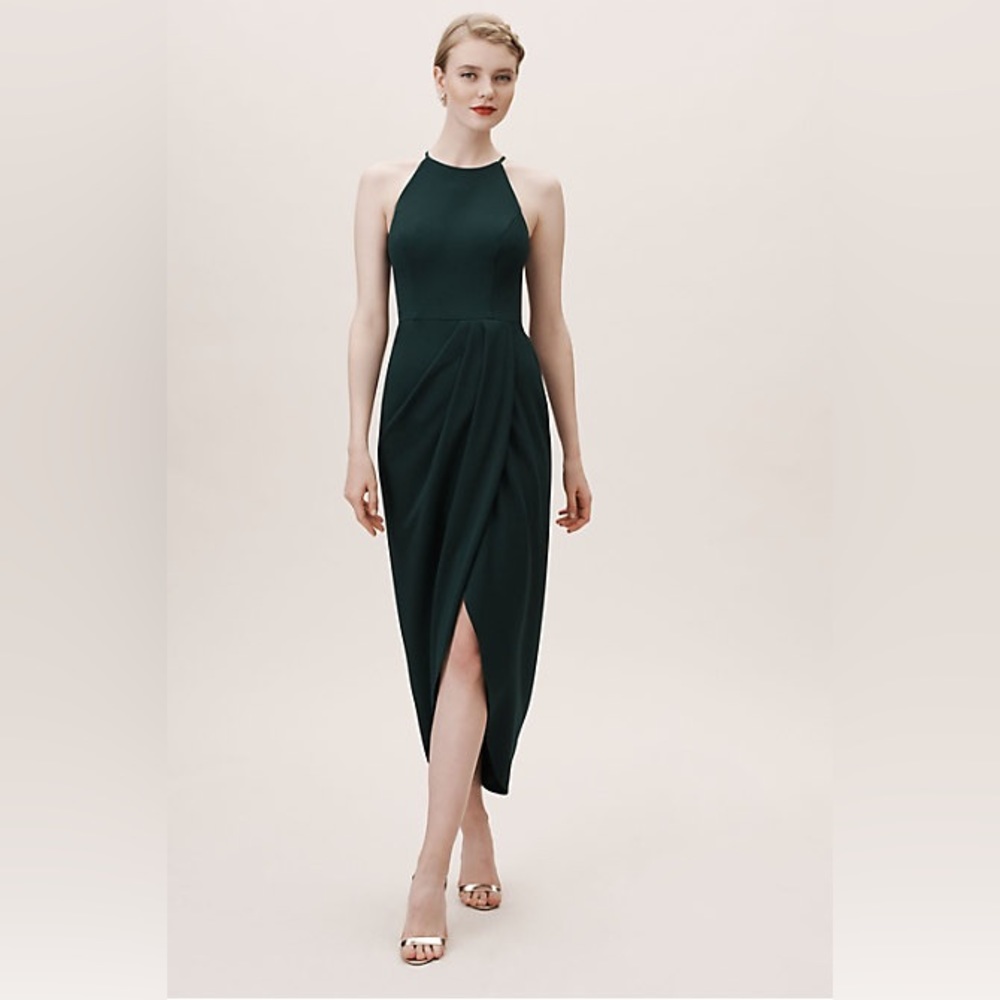 BHLDN by Anthropologie Green Wedding Guest Dress